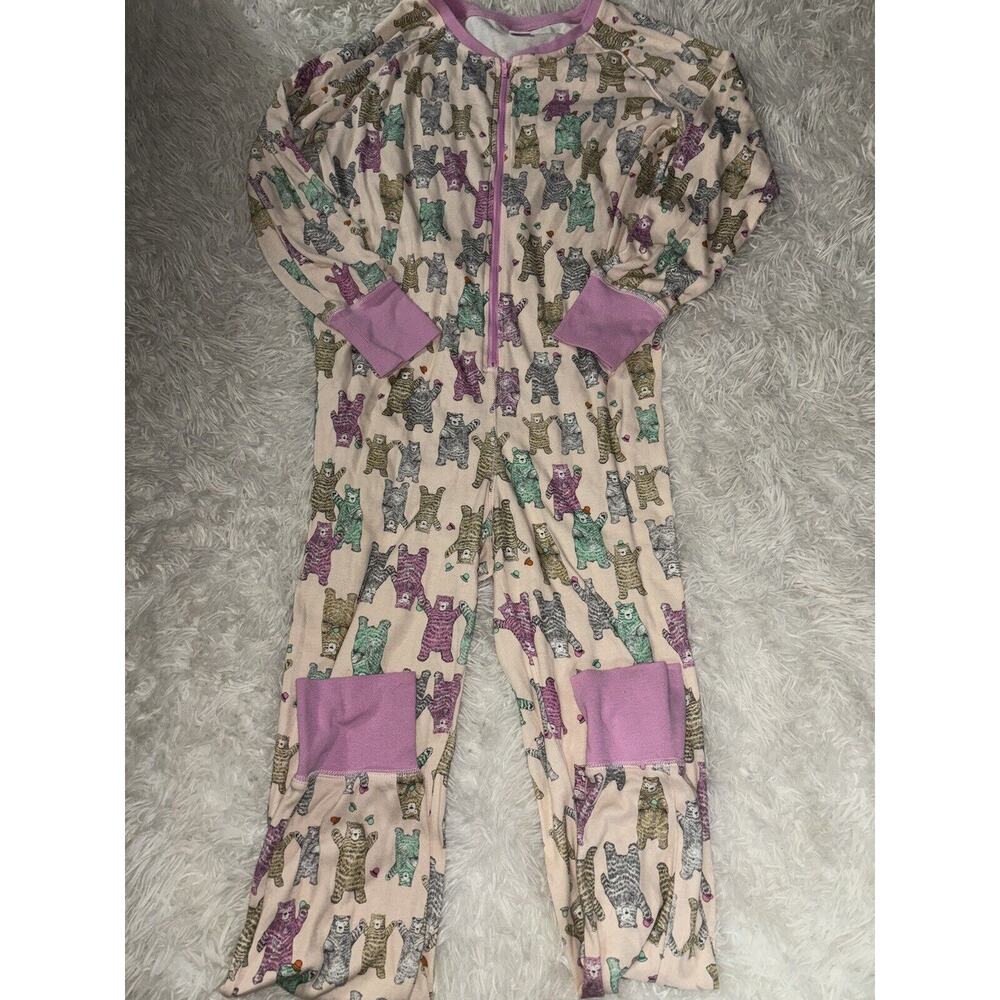 Bras N Things Women’s Sz. 12 One Piece Bear Design Pajama. Soft, Adorable, Fun